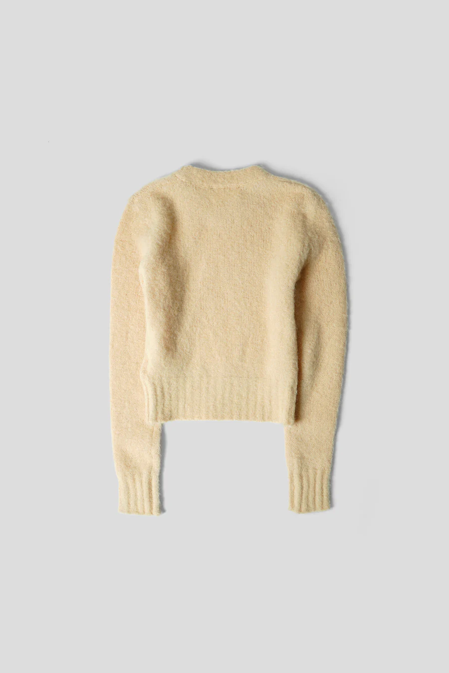 PULL EN ALPAGA BROSSÉ CRÈME VANILLE - Image 3