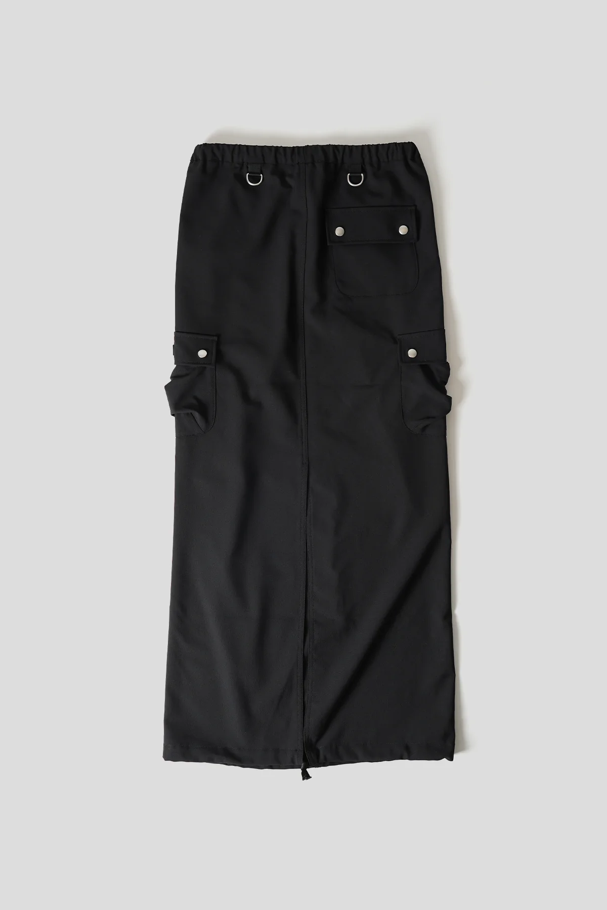 JUPE MAXI CARGO AJUSTÉE NOIRE - Image 3