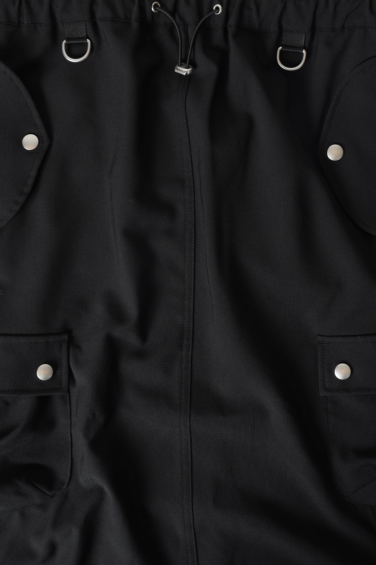 JUPE MAXI CARGO AJUSTÉE NOIRE - Image 4