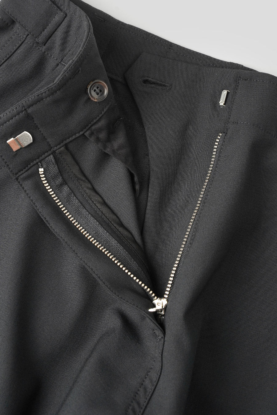 PANTALON TAILORED WIDE LEG CARGO NOIR - Image 3