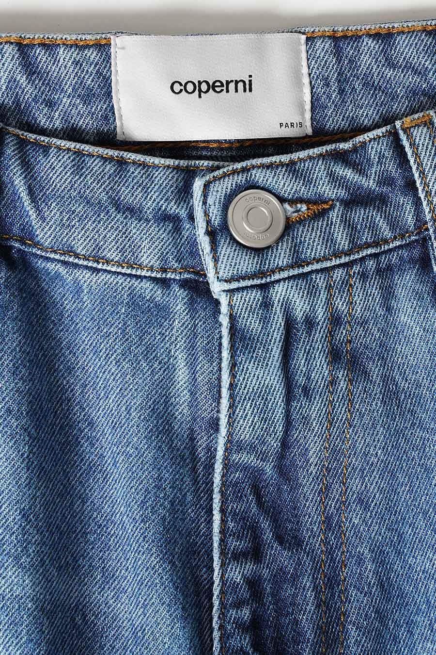 JEAN OUVERT AU GENOUX BLEU DÉLAVÉ - Image 3