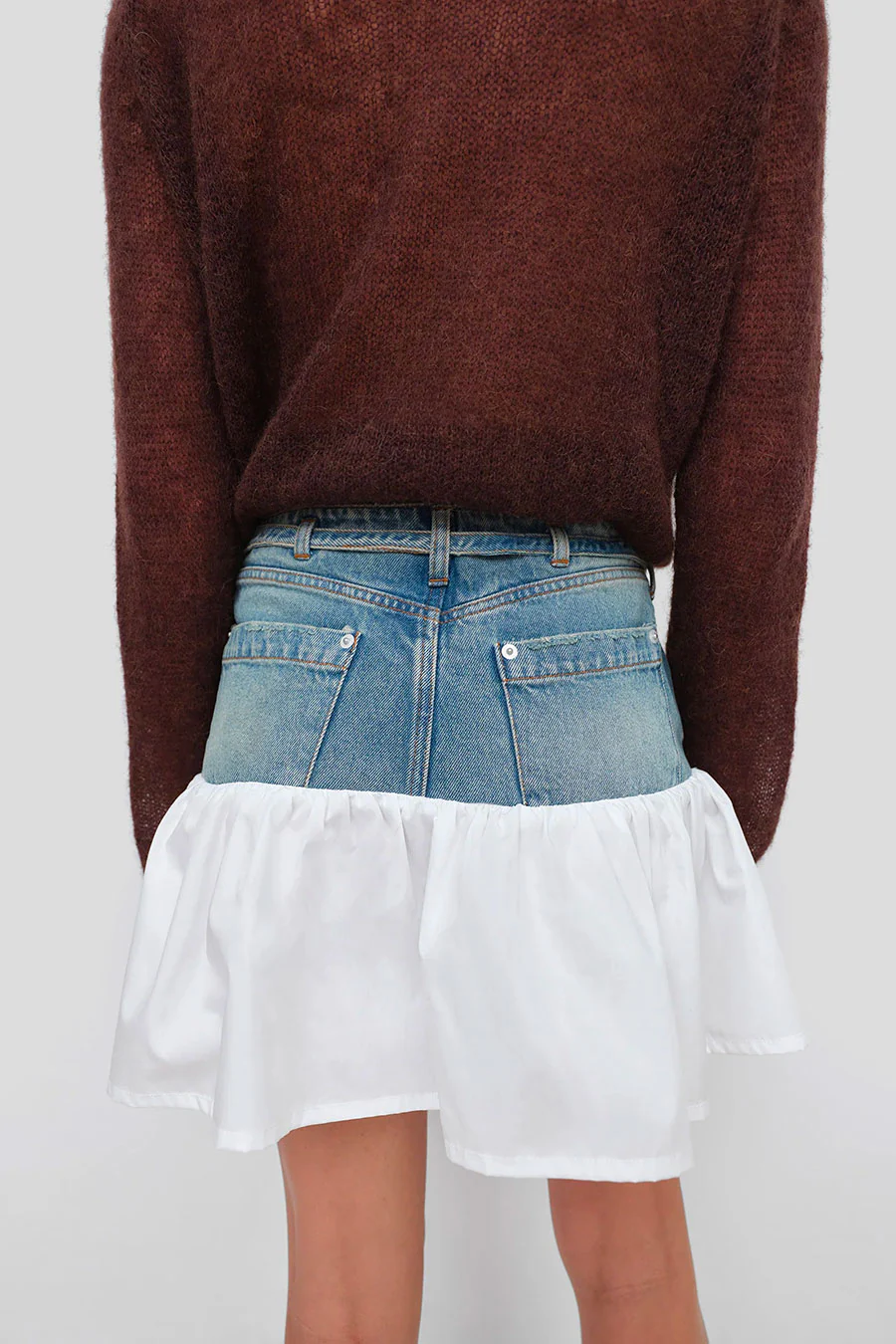 JUPE NEMA MINI BLANCHE ET BLEUE - Image 4