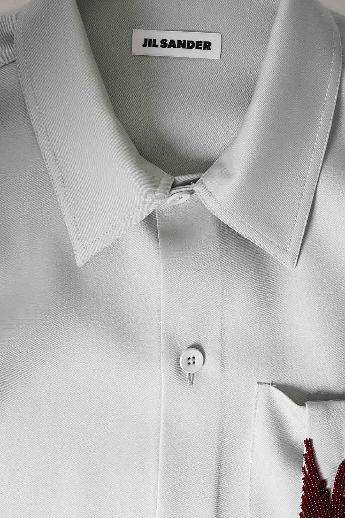 CHEMISE LIGHT WOOL GRISE - Image 3