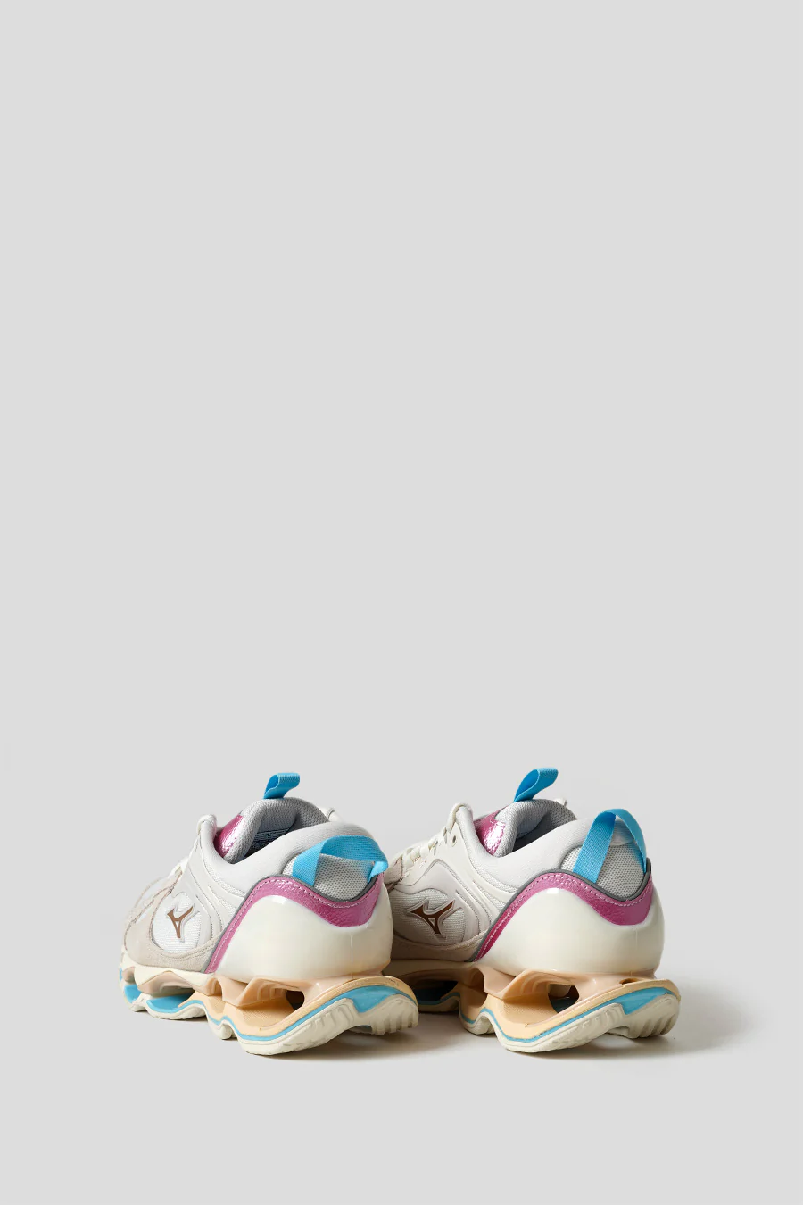 SNEAKERS WAVE PROPHECY B2 WHITE SAND, GOLD ET SKY BLUE - Image 4