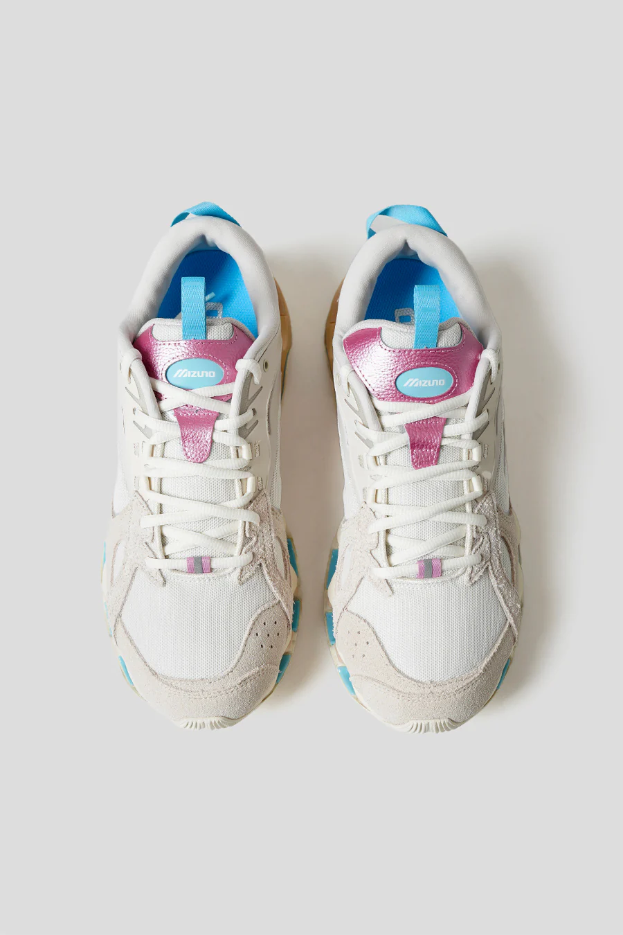 SNEAKERS WAVE PROPHECY B2 WHITE SAND, GOLD ET SKY BLUE - Image 6