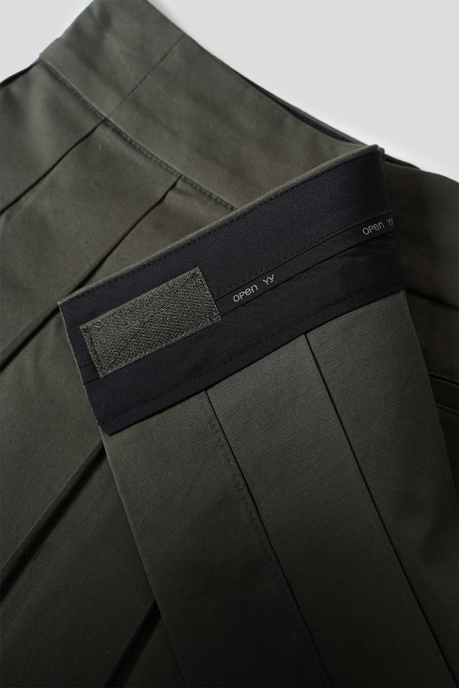 JUPE PLISSÉE SUPERPOSÉE KAKI - Image 4