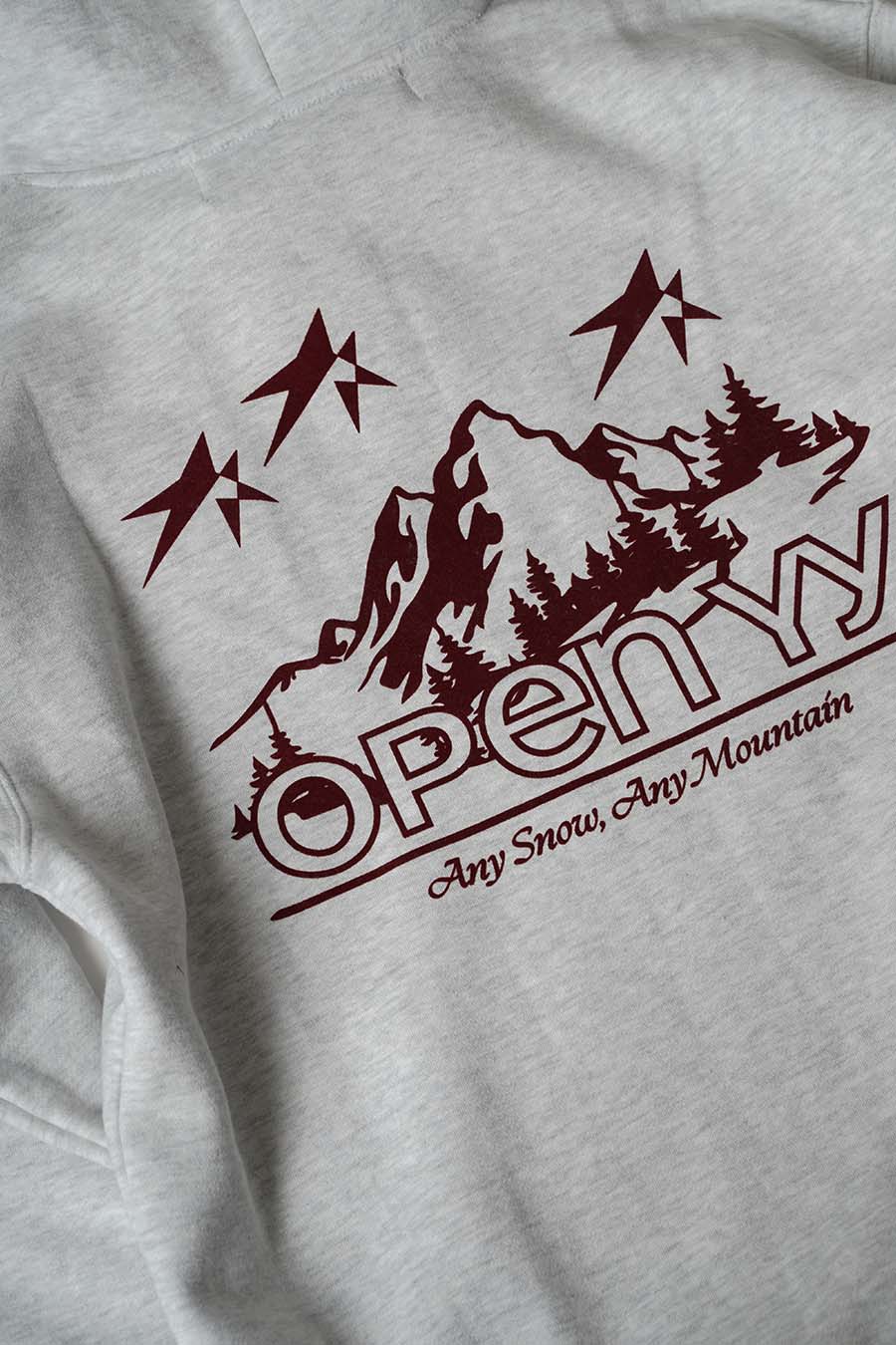 SWEAT À CAPUCHE MOUNTAIN GRAPHIC GRIS CLAIR - Image 4