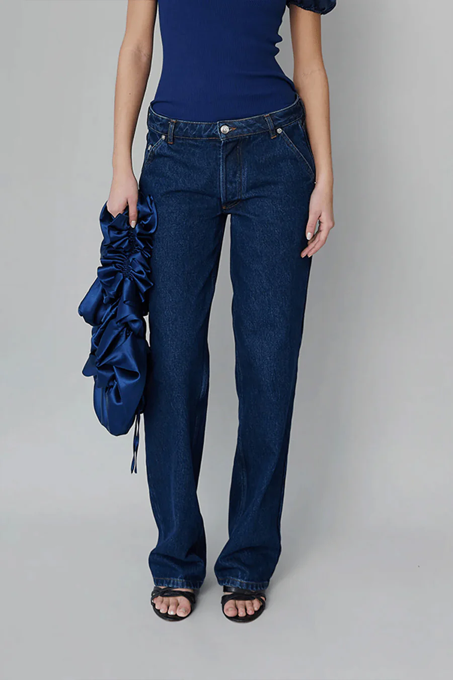JEAN ROSE STRAIGHT DENIM BLEU - Image 3