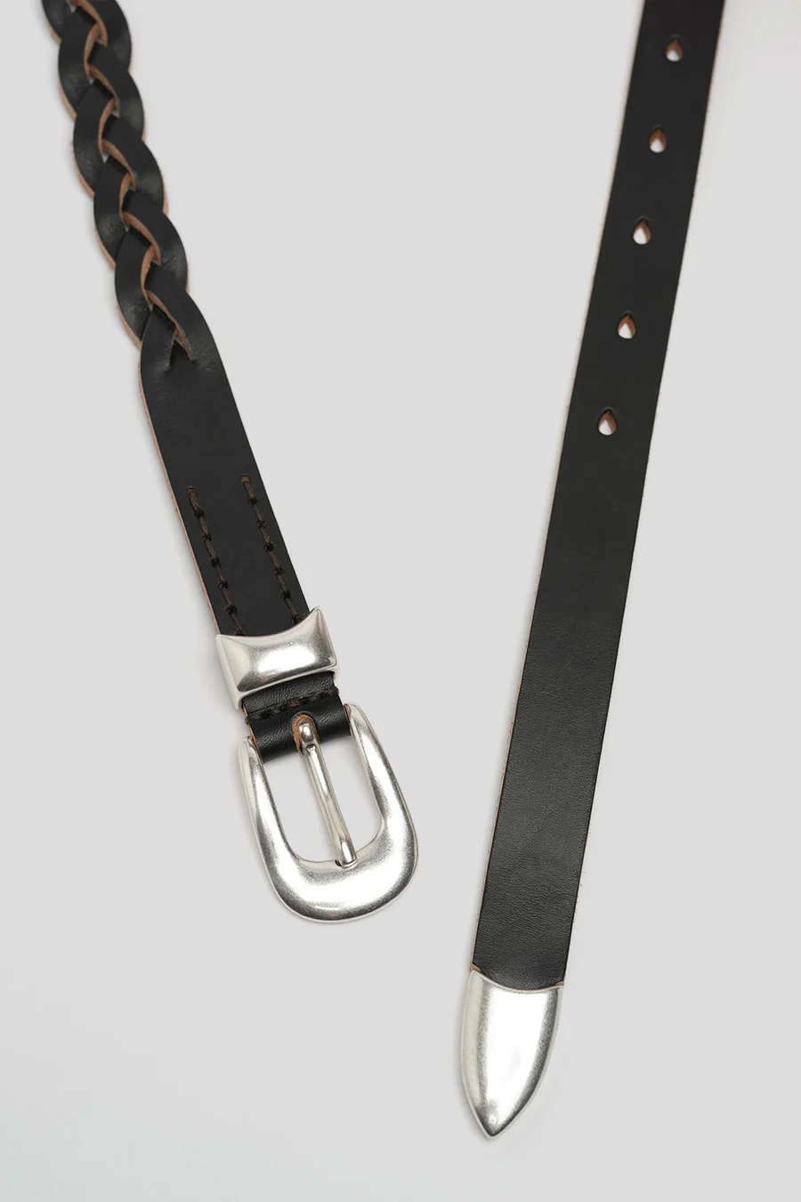 CEINTURE 2CM TRESSÉE NOIRE - Image 3