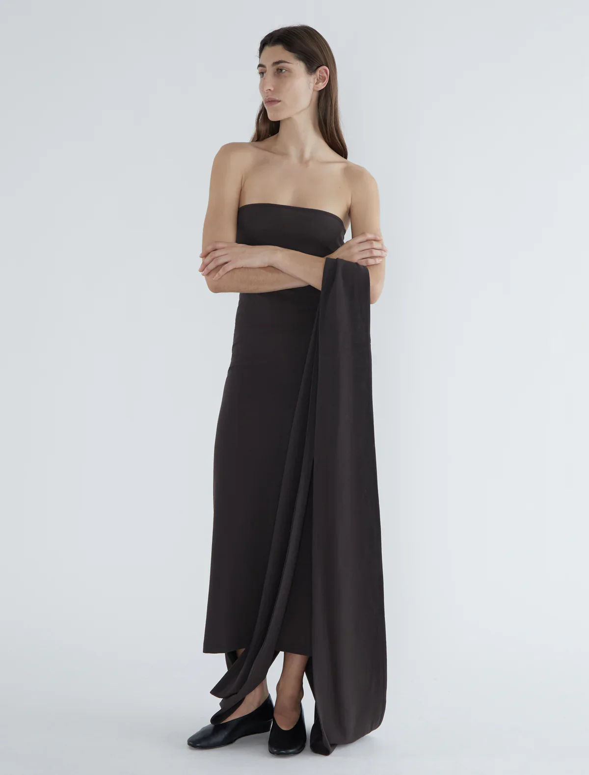 ROBE ALBERCH MARRON FONCÉ - Image 5