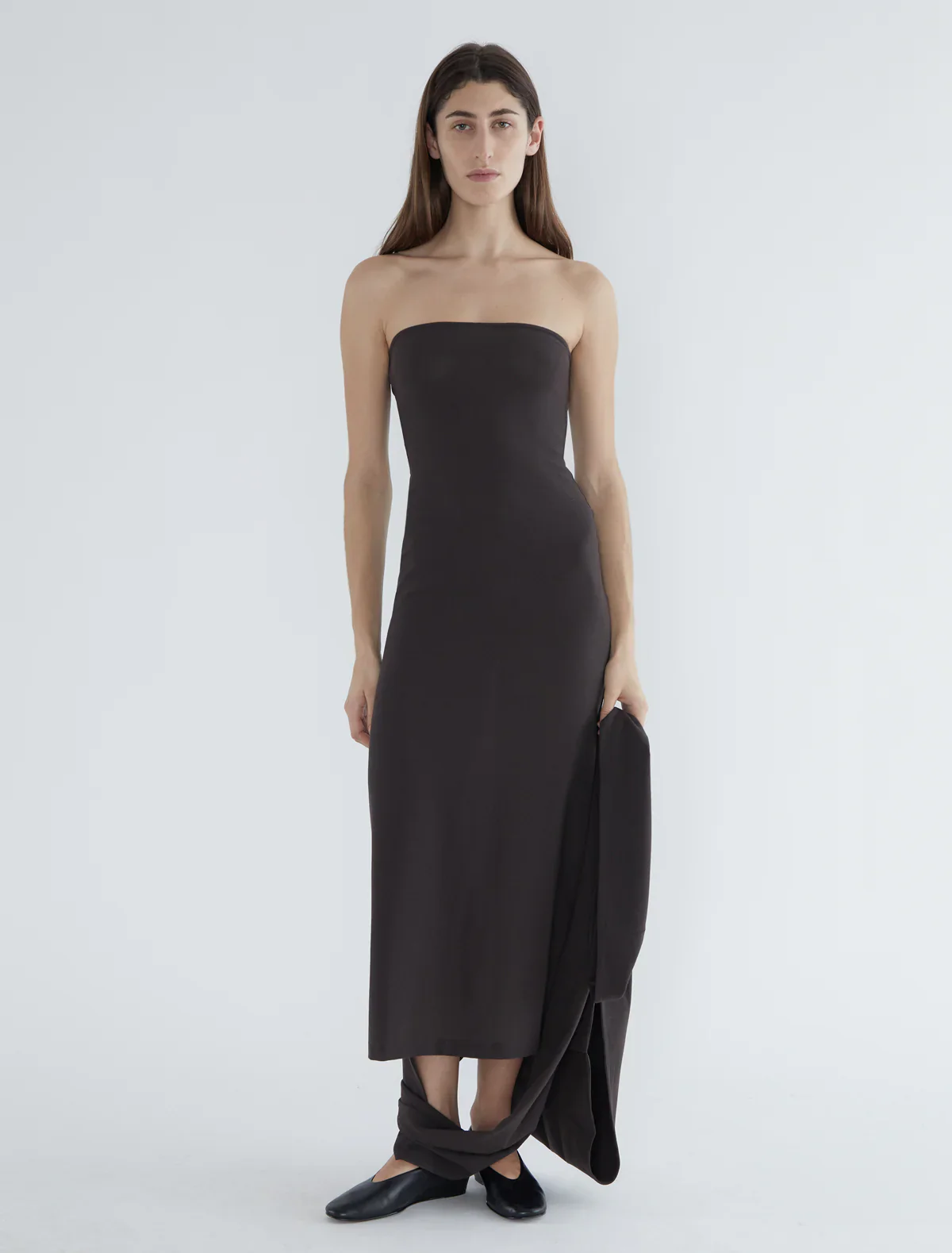 ROBE ALBERCH MARRON FONCÉ - Image 6