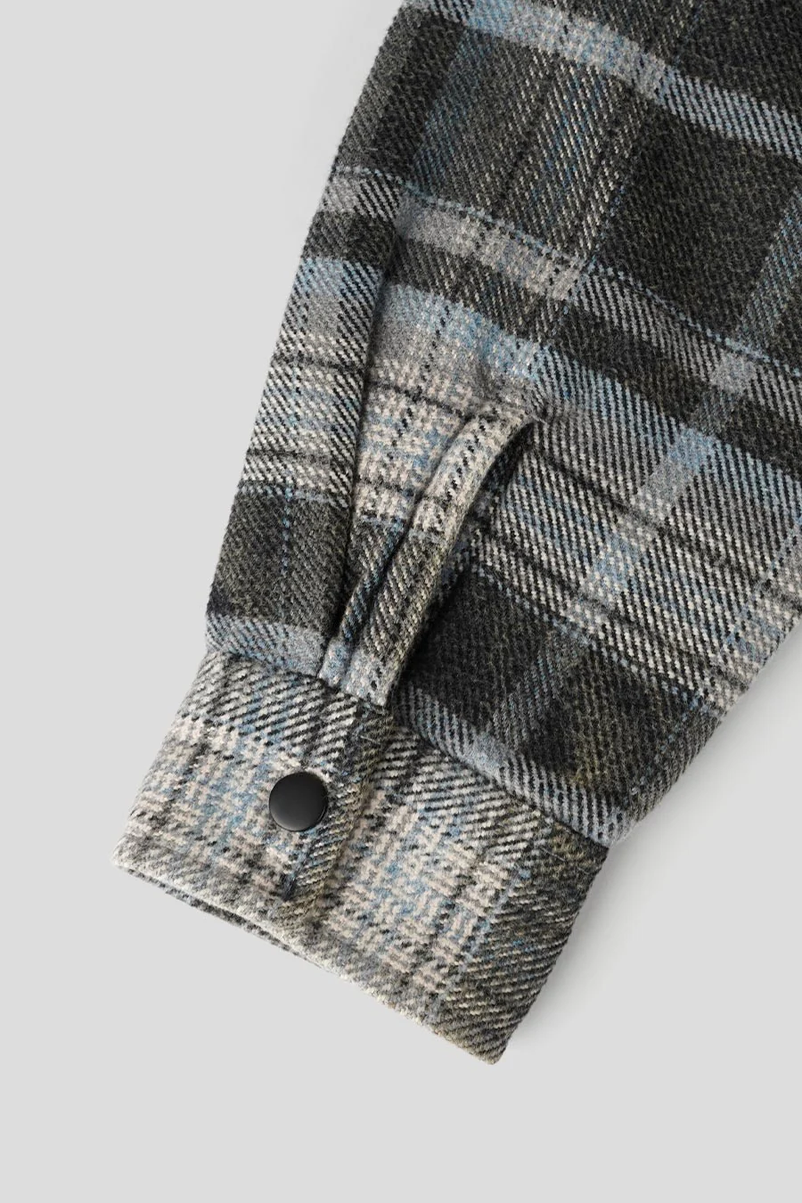 CHEMISE HEAVY PLAID BLEU - Image 5